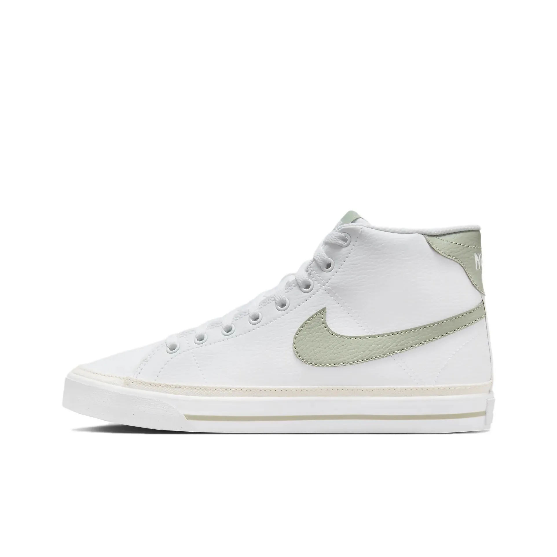 Nike Court Legacy Tennis Shoes Women's Mid-Top White Green
