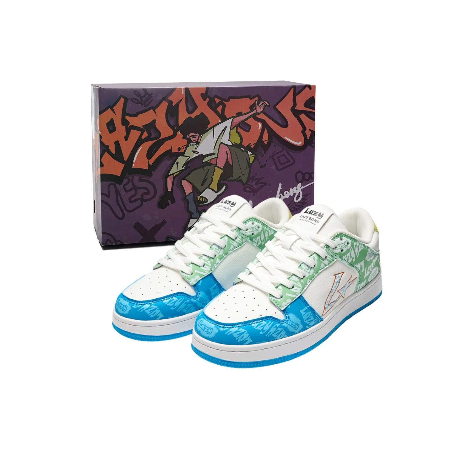 LAZY BONS Низкие Кроссовки для Скейтбординга Унисекс