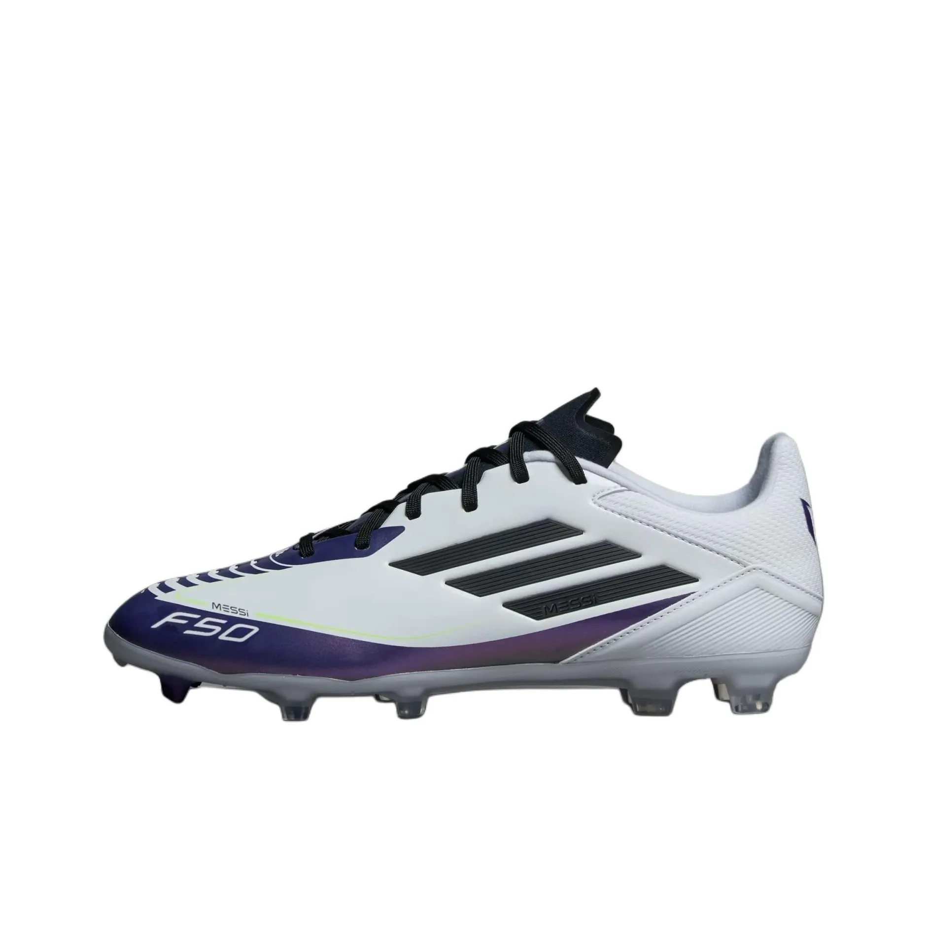 Adidas F50 League Firm/Multi Ground Messi Cloud White Core Black Purple