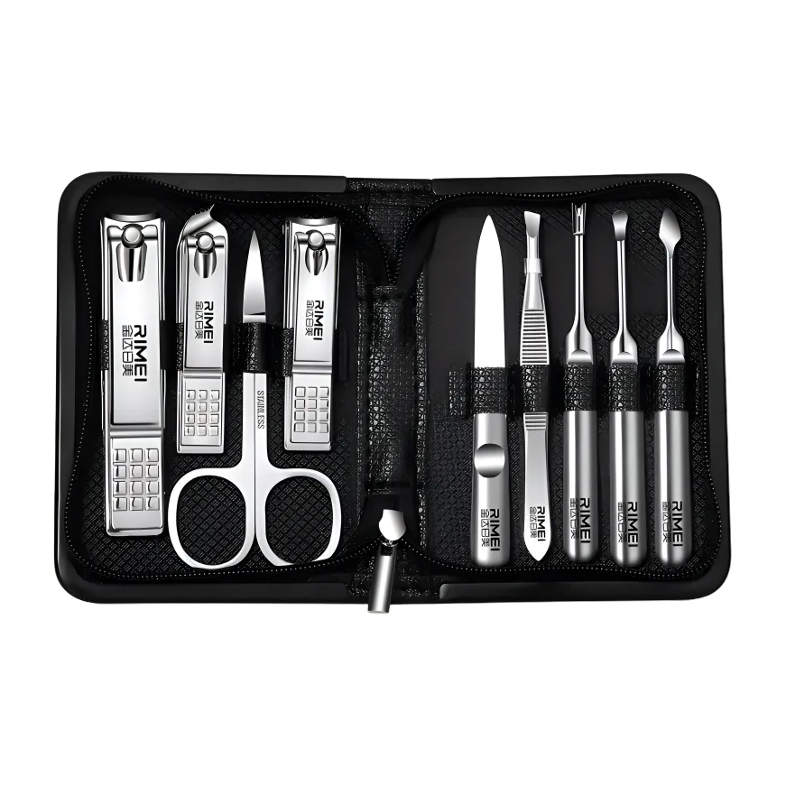 RIMEI Набор кусачек для ногтей Набор инструментов для ногтей 9 предметов