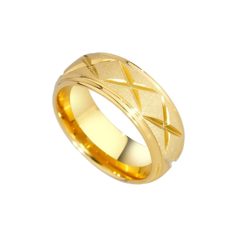 Saya 857 Тунгстен Золото Кольца Мужские