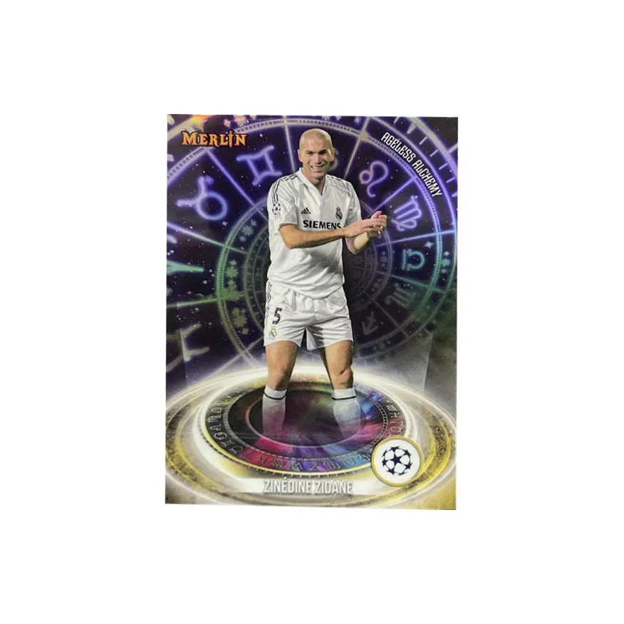 Topps UEFA Merlin Teca France Real Madrid Juventus Зидан Зидан Игрок Карта Карта Товар Access Спортивные карты