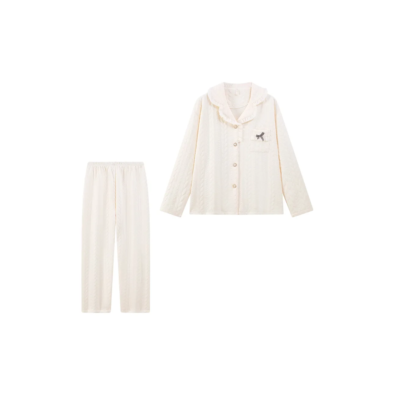 DanceBees Pajama Set Women's White