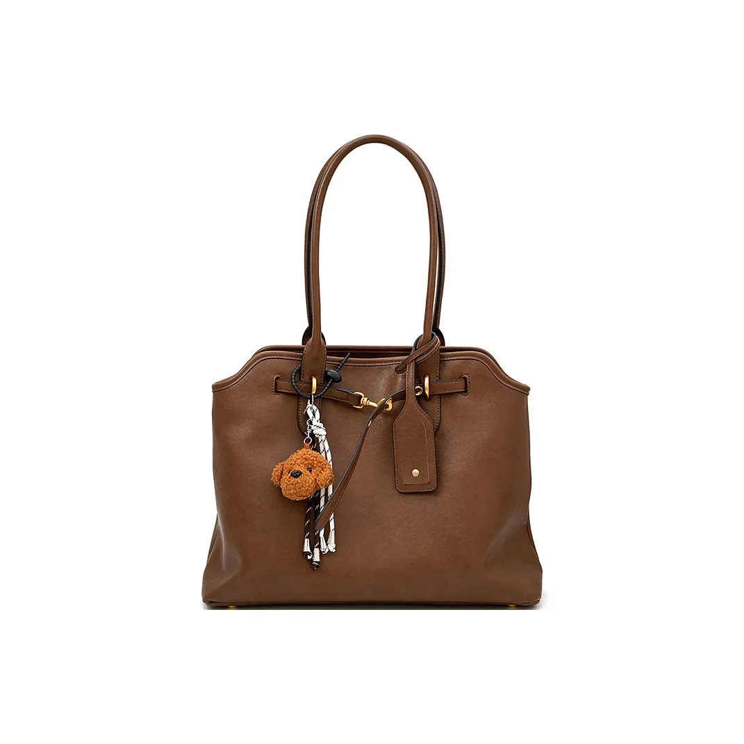 Vigno Синтетическая кожа Тоут Подмышечный Сумка на плечо Стандартная Женская Желто-коричневый Черный Кофейный