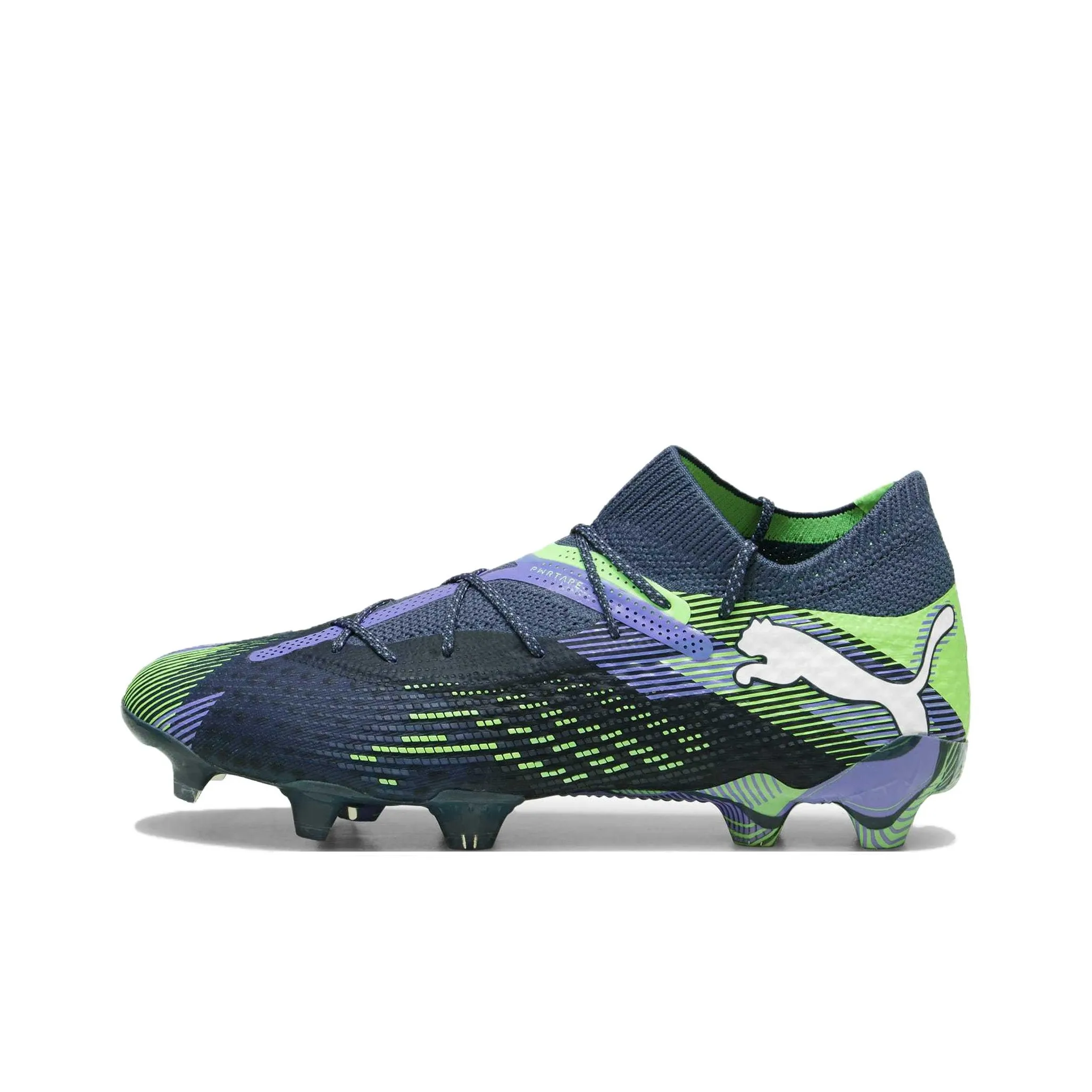 PUMA FUTURE 7 ULTIMATE AG Искусственная трава FG Твердый грунт Устойчивый к истиранию Футбольные бутсы Унисекс Синий Зеленый