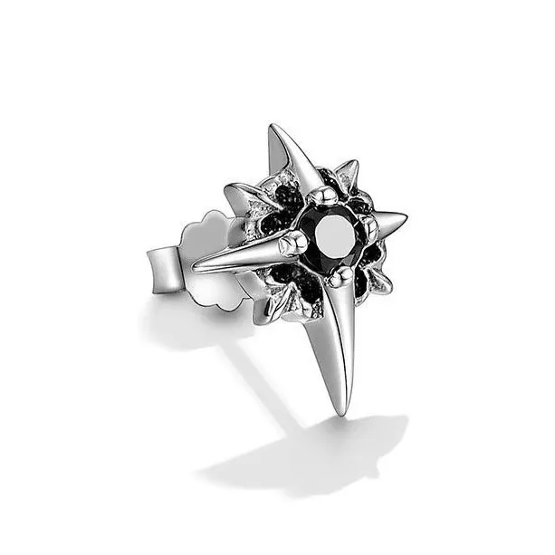 GUDUD Титановые и стальные серьги-гвоздики для мужчин