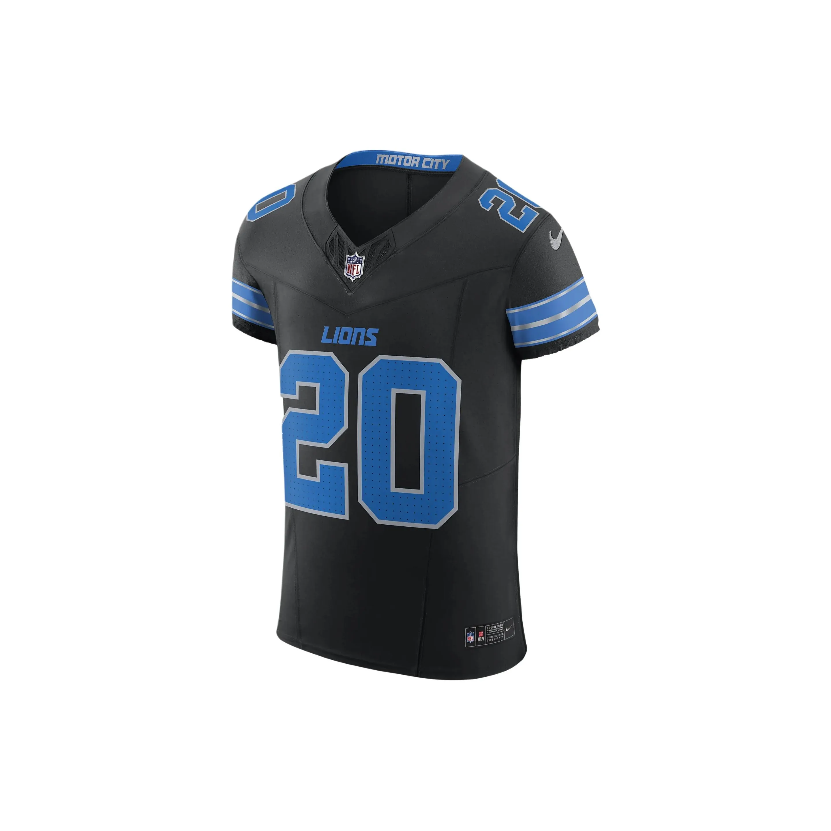 Nike Barry Sanders Detroit Lions Men's Nike Dri FIT Nfl Elite Football Jersey