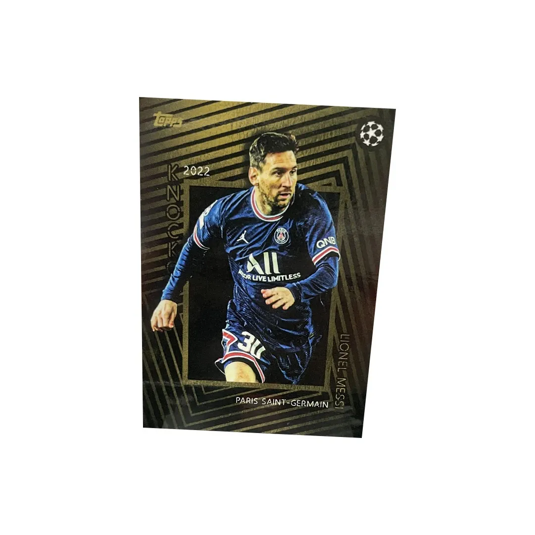Topps Champions League, Deco, Argentina, Paris, Barça, Barcelona, Messi, Player Card, Card Accessible Sports Cards 1 Pc