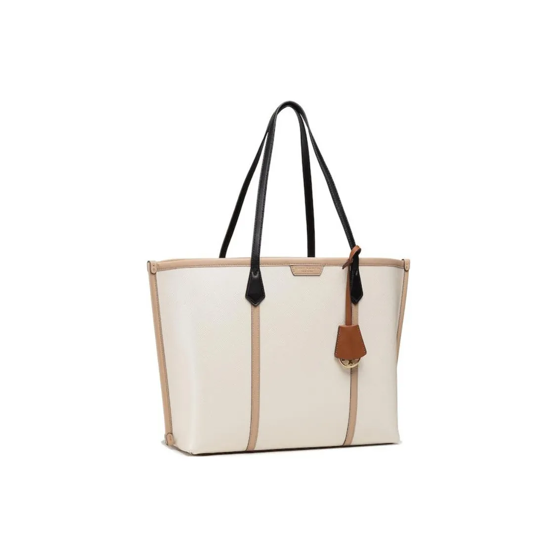 Tory Burch Perry Коровья кожа Сумка через плечо Женская Бежевая Коричневая