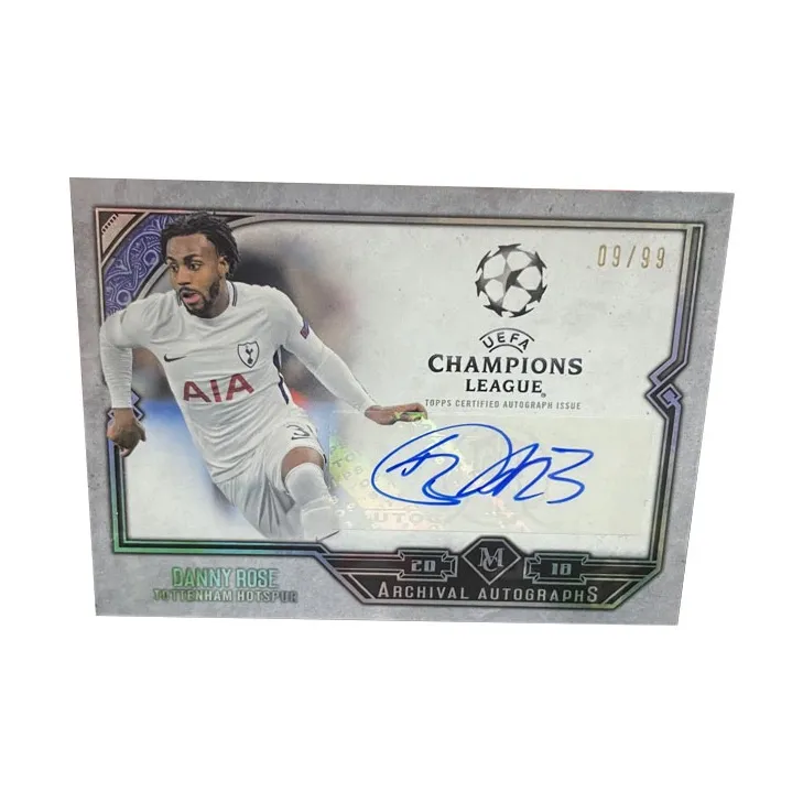 Topps Champions League Museum Подпись Англия Тоттенхэм Дэнни Розовый Игрок Карта Спортивные карты 1 шт