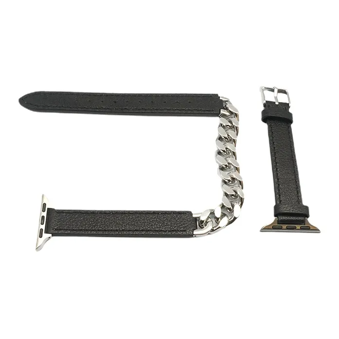 VERENA REINE Strap Apple Compatibility Cowhide Leather Material Compatibility With Apple Watch 38 41 All Models 370mm