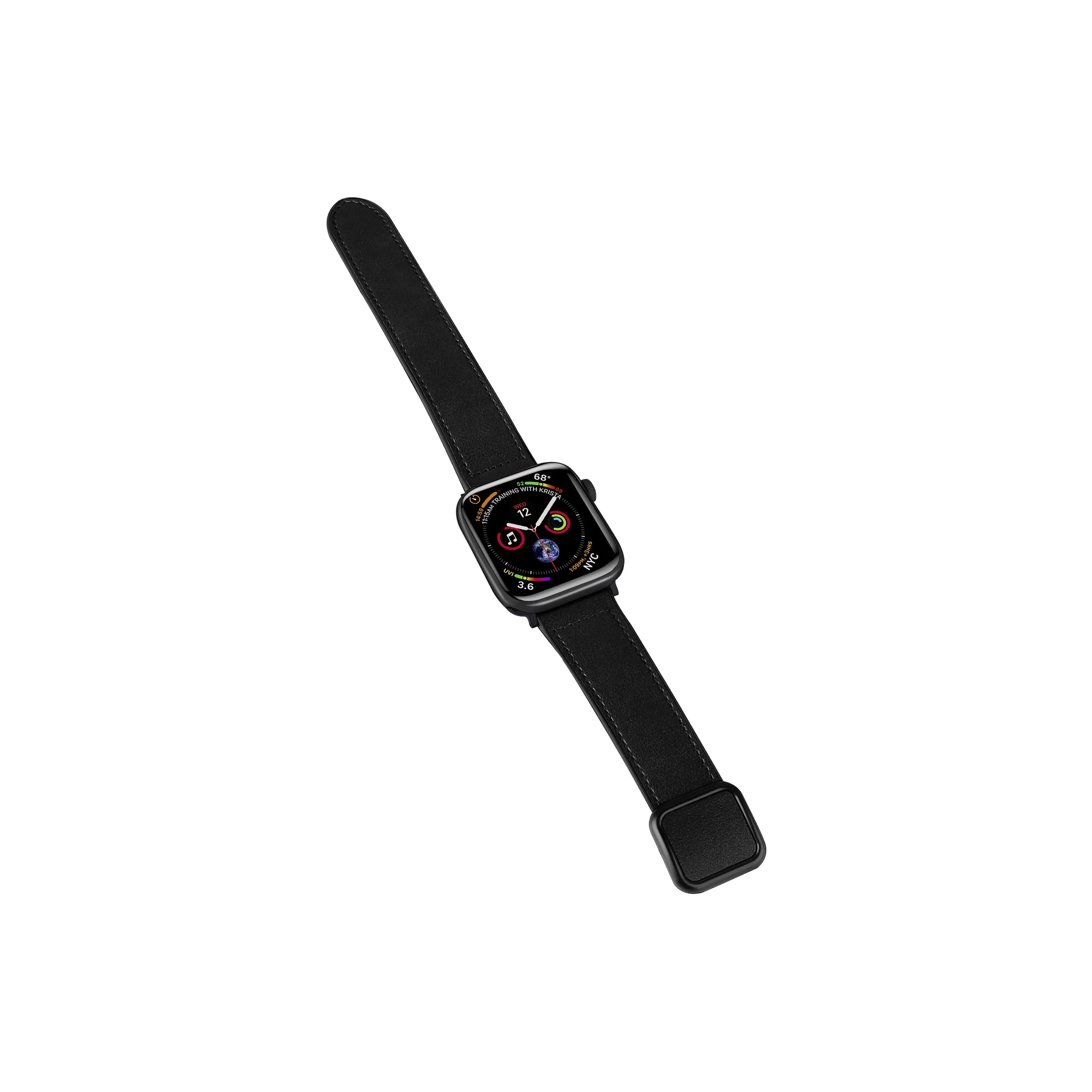 Wepro Ремень Apple Совместимость Кожа с Crazy Лошадь Узор Материал