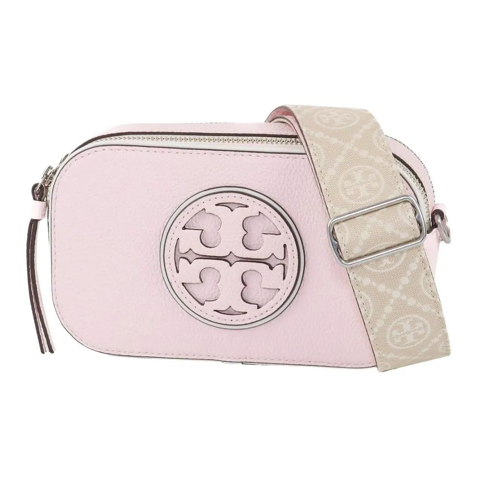 TORY BURCH Miller Cow Leather Camera Bag Shoulder Bag Crossbody Bag Mini Women's Cotton Candy