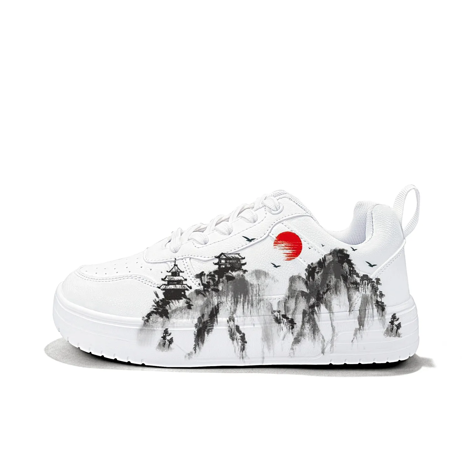 Cold Cicadas Yesterday Breathable Lightweight Low Top Casual Shoes Unisex White
