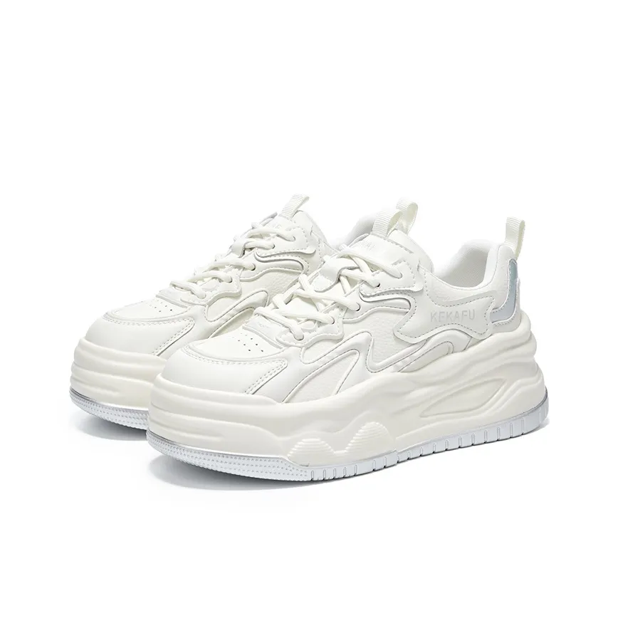 KEKAFU Противоскользящие Износостойкие Дышащие Увеличивающие Высоту Низкие Кроссовки для Скейтбординга Женские