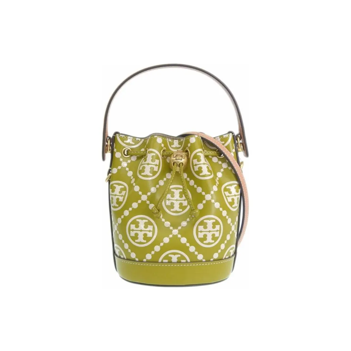 TORY BURCH T Monogram Leather Shoulder Bag, Crossbody Bag, Handbag Mini Women's Palm Green