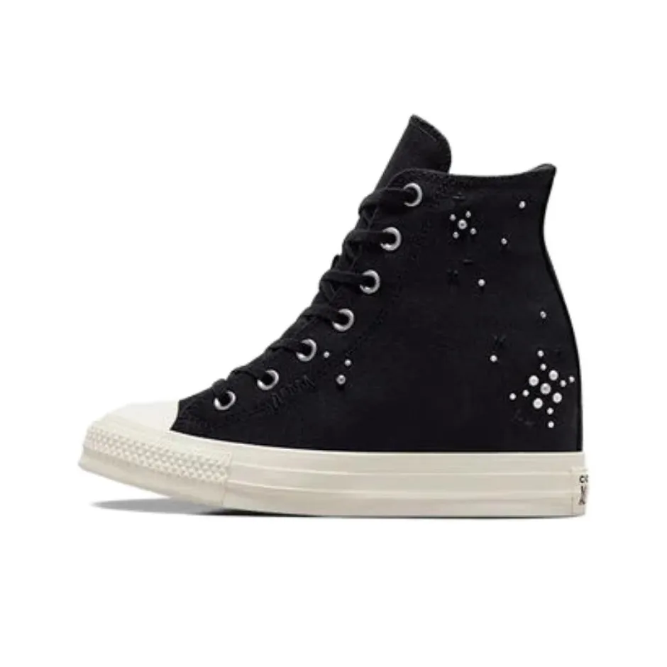 Chuck Taylor All Star Women's Converse Wedge Platform High 'Pearls & Studs Total Eclipse'