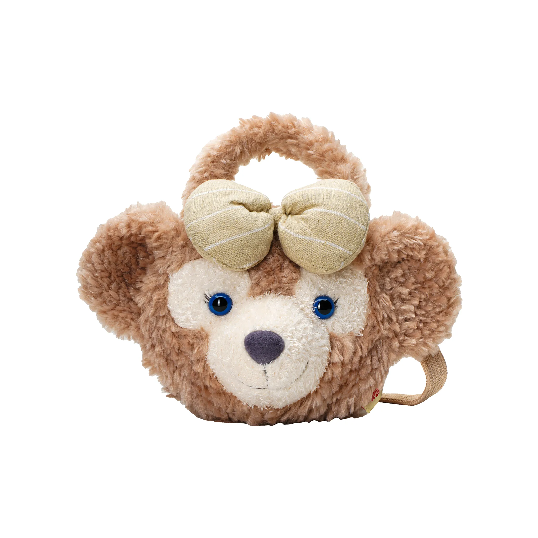 Disney Plush Handbag With Independent Shoulder Strap Can Be Crossbody Medium Size Women's Brown