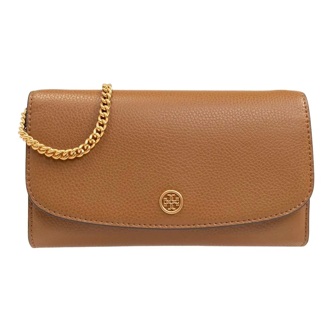 TORY BURCH Robinson Litchi Grain Кожа Телячья кожа Кошелек Женские Камень Тигровый глаз