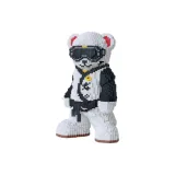 40CM 화이트 Kung Fu 테디 베어