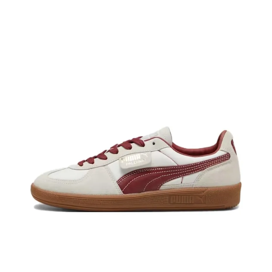 PUMA Palermo Og Устойчивые к истиранию низкие кроссовки для скейтбординга Мужские Белый Красный