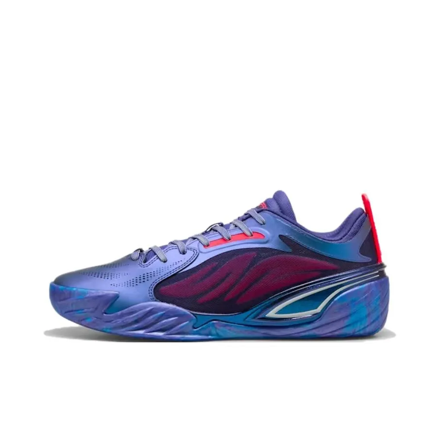 PUMA All Pro Nitro Anti Slip Wear Resistant Low Top Basketball Shoes Men's Blue