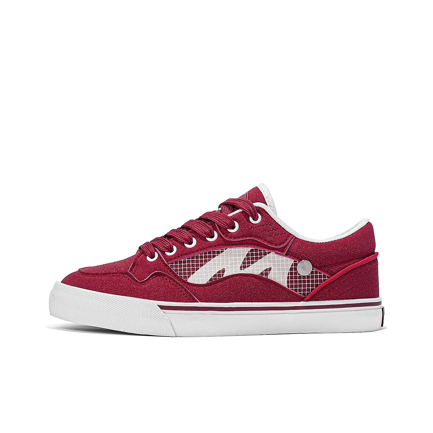MINISO Low Top Skateboard Shoes Unisex Red White