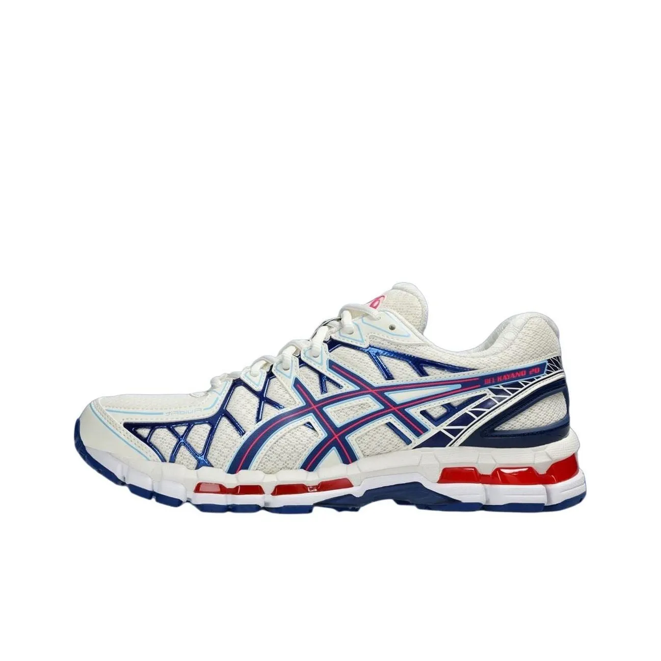Asics Gel Kayano 20 Cream Blue Red