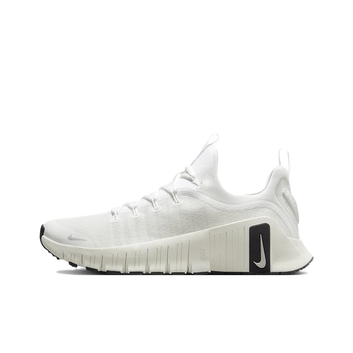 Nike Free Metcon 6 Premium Summit White Sail Black Metallic Silver Women's