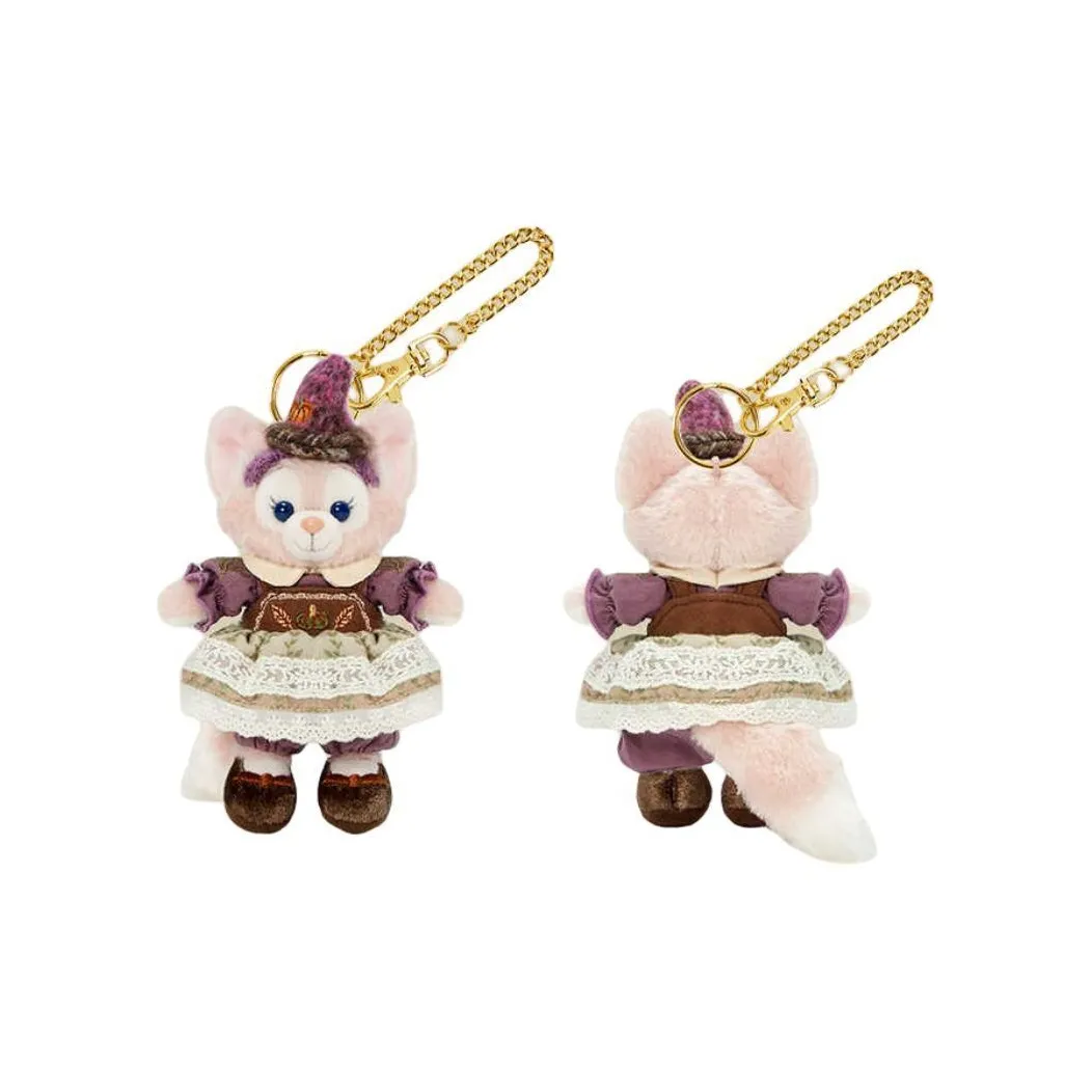 Disney Линабелл Ключница 2024 Хэллоуин Коллекция Duffy and Friends Куклы Плюшевая Подвеска 13 см Высота