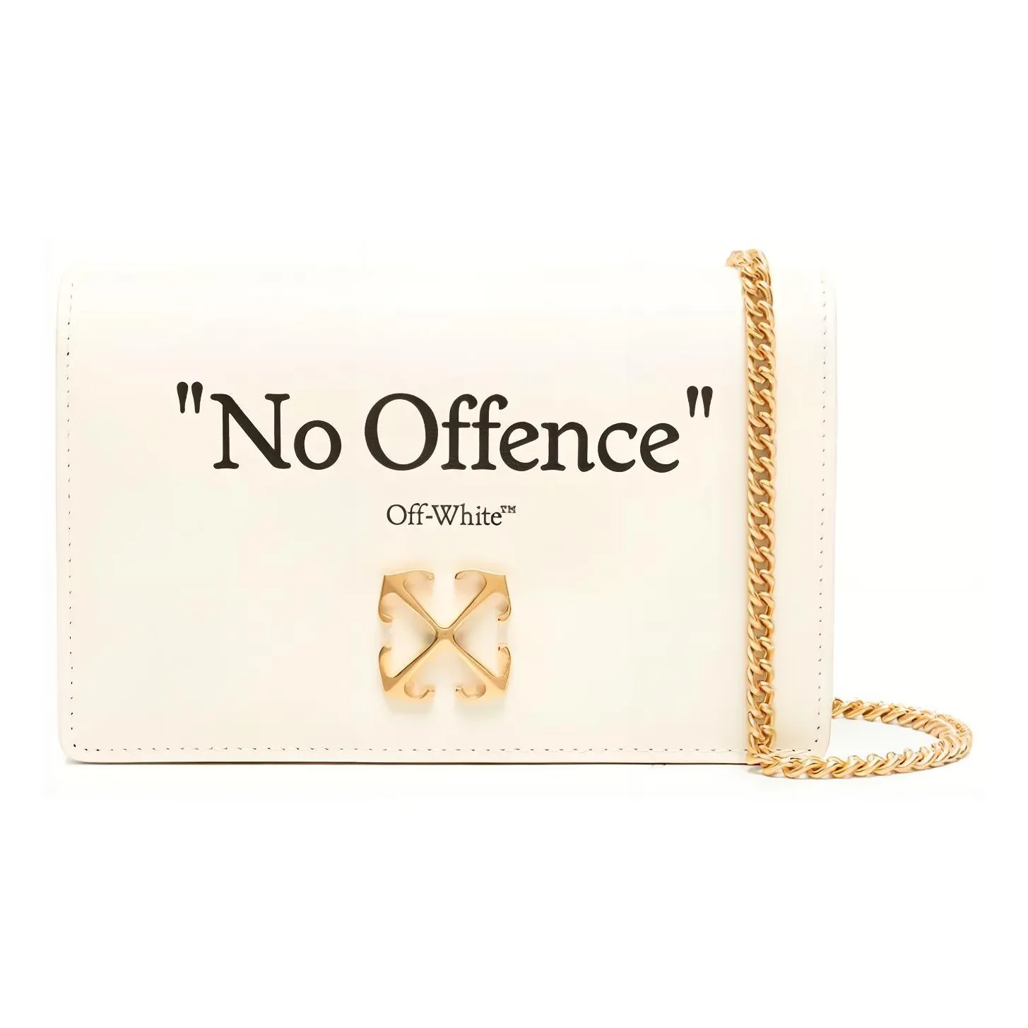 OFF-WHITE Jitney 0.5 Quote Shoulder Bag 'Beige/Black'