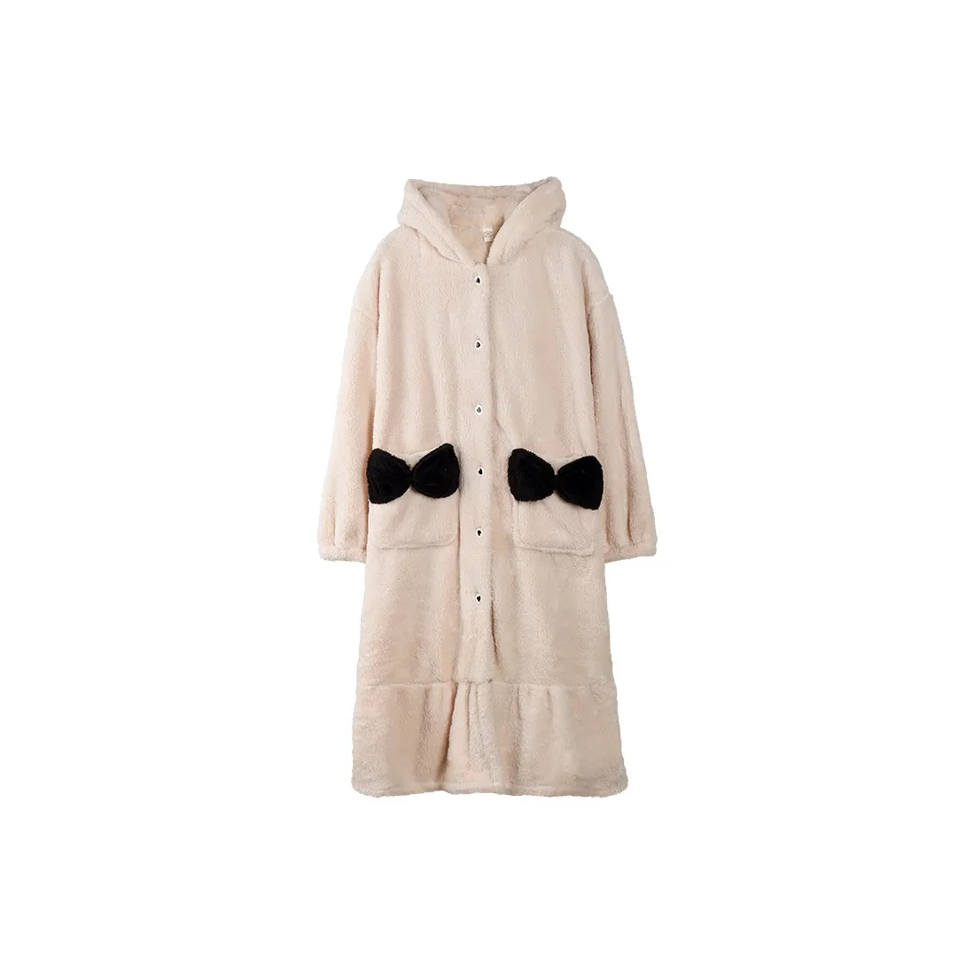 XIUDAI Sleep Халат Женский Бежевый Абрикос