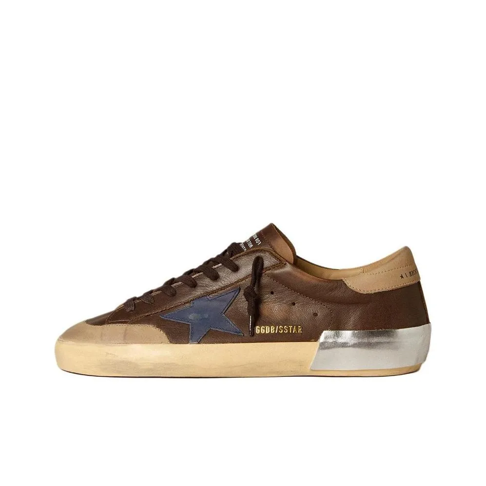 Golden Goose Super Star Low Top Skateboard Shoes Men's Brown