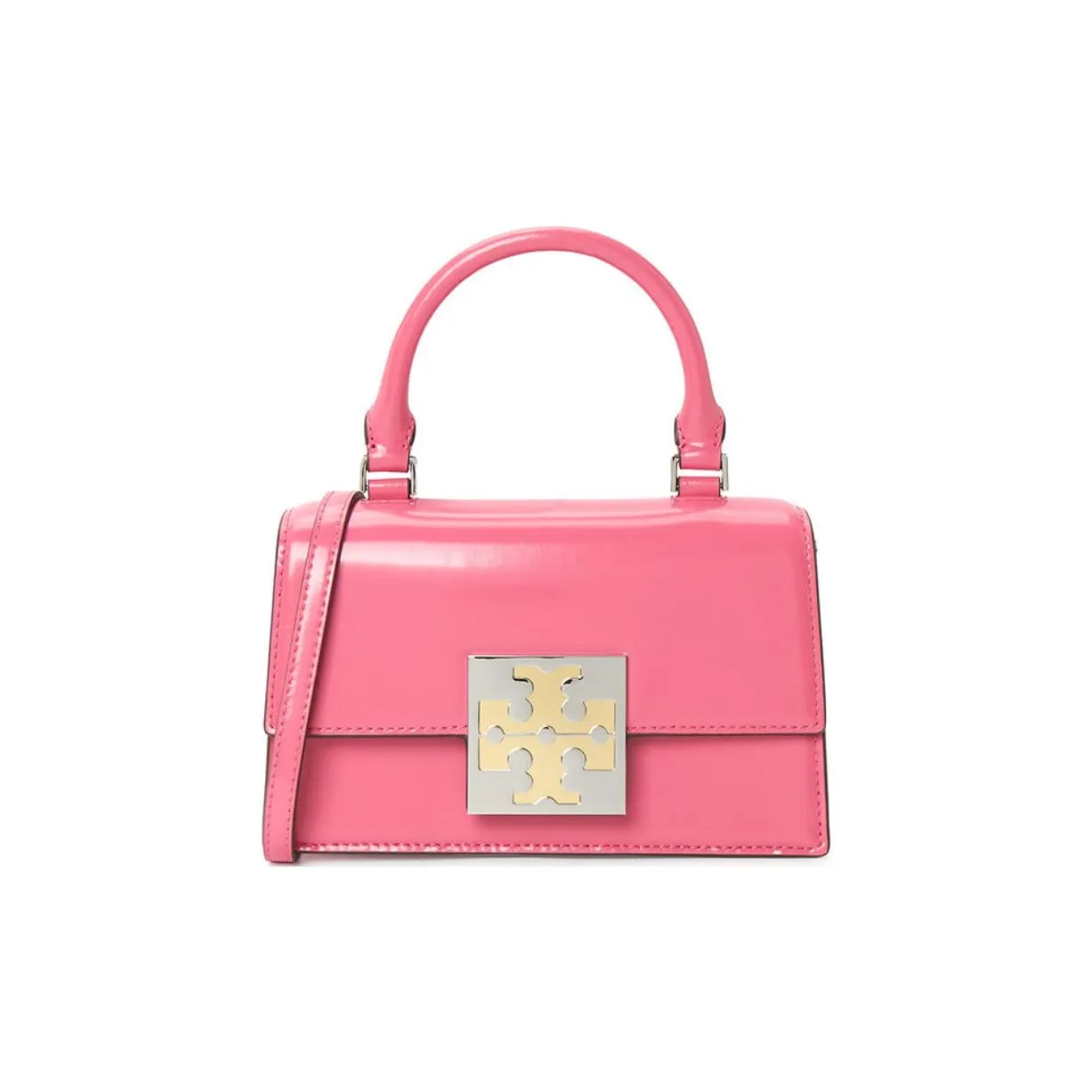 TORY BURCH BON Коровья кожа Сумка через плечо Сумка Мини Женская Арбузно-розовая