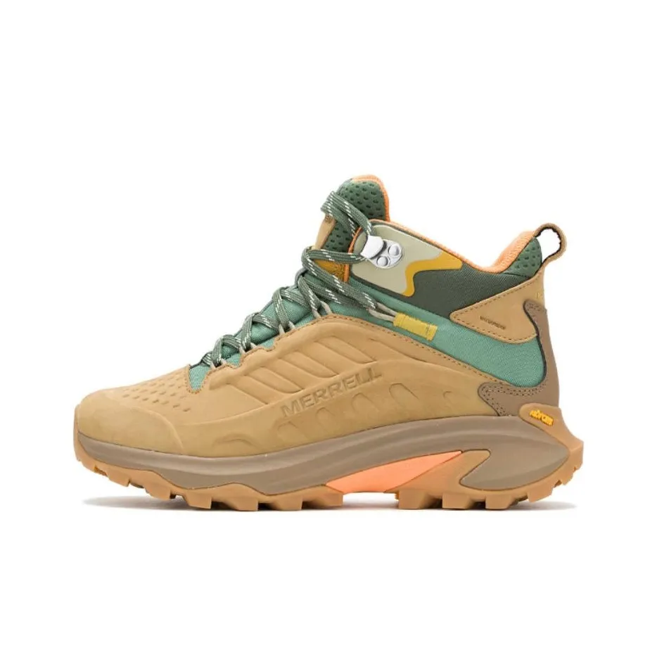 MERRELL Moab Speed 2 Leather Mid Waterproof Tan Women's