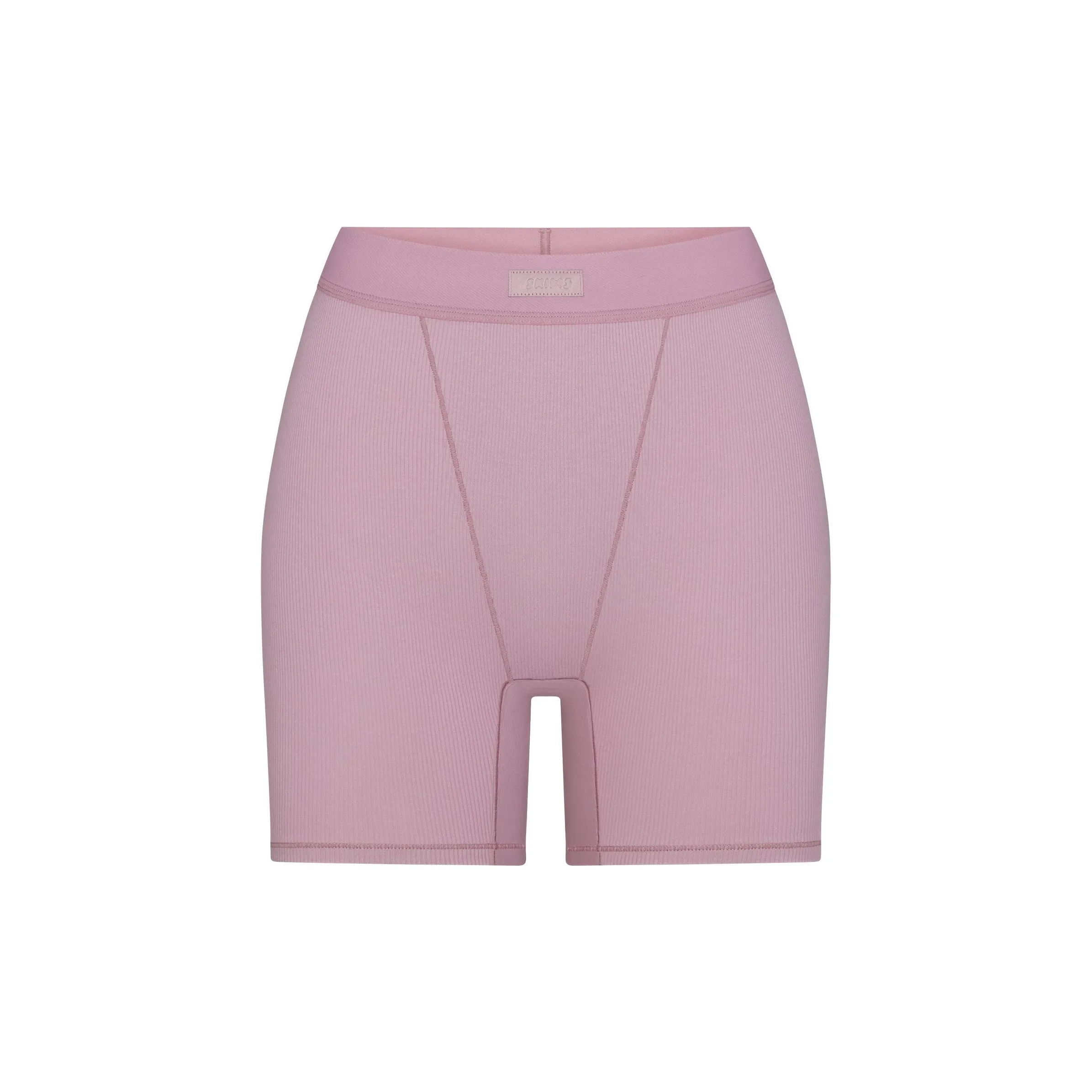 SKIMS FW24 Хлопок Ткань в рубчик Женские боксеры DUSK Nightfall Цвет