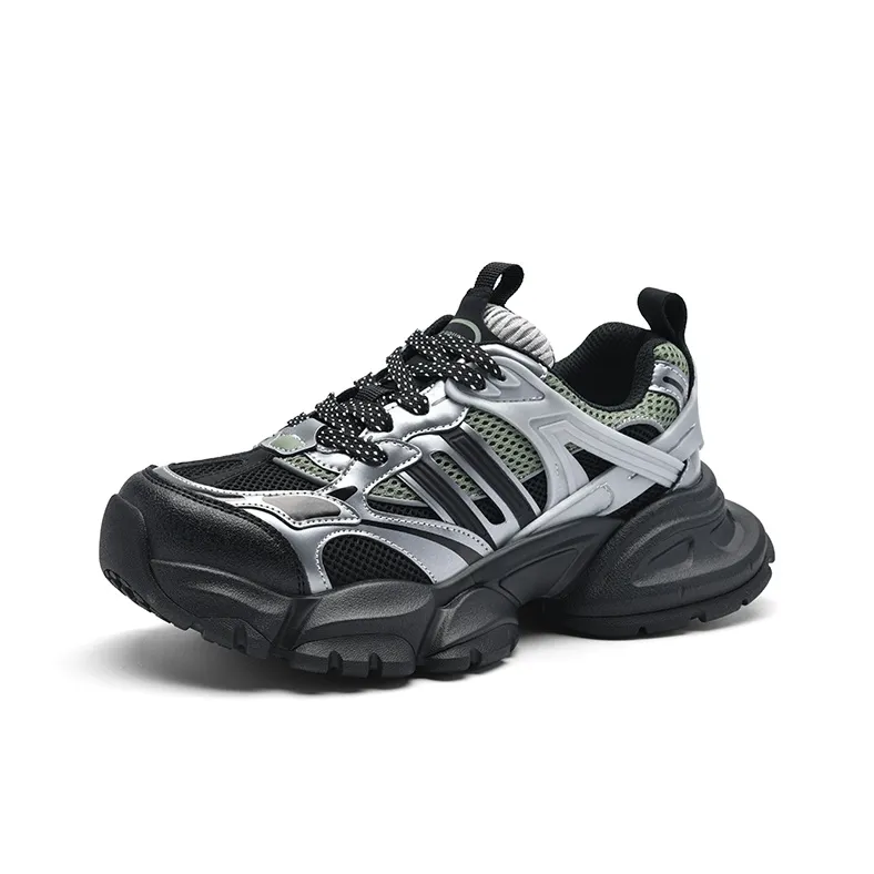 BASIC HOUSE Baicaiguo Future Xingji Collection Pop Shoes Low-Top Chunky Sneakers Women's Black