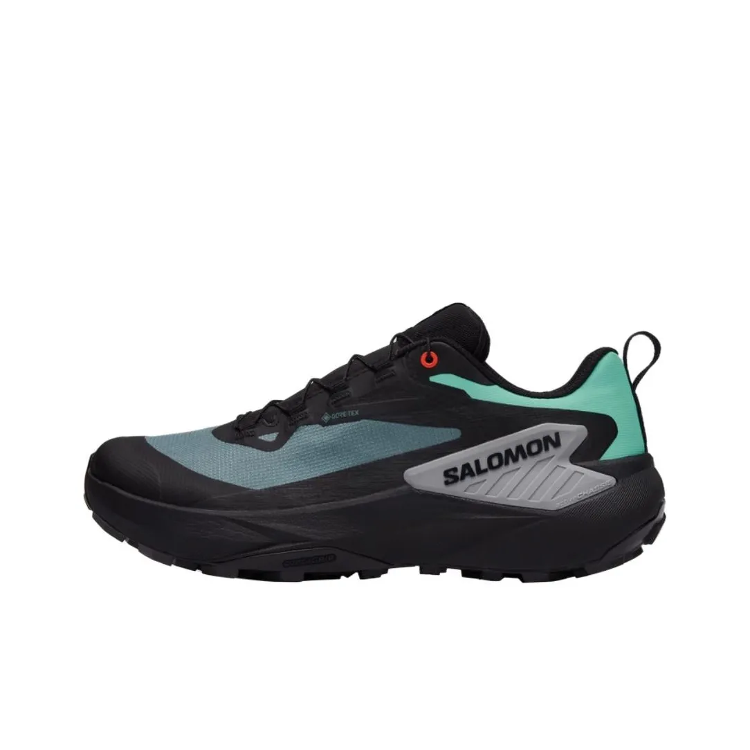 SALOMON Genesis Амортизация Водонепроницаемый Поддержка Легкий Низкий Верх Кроссовки для Беговых Трейлов Мужские Черный Синий