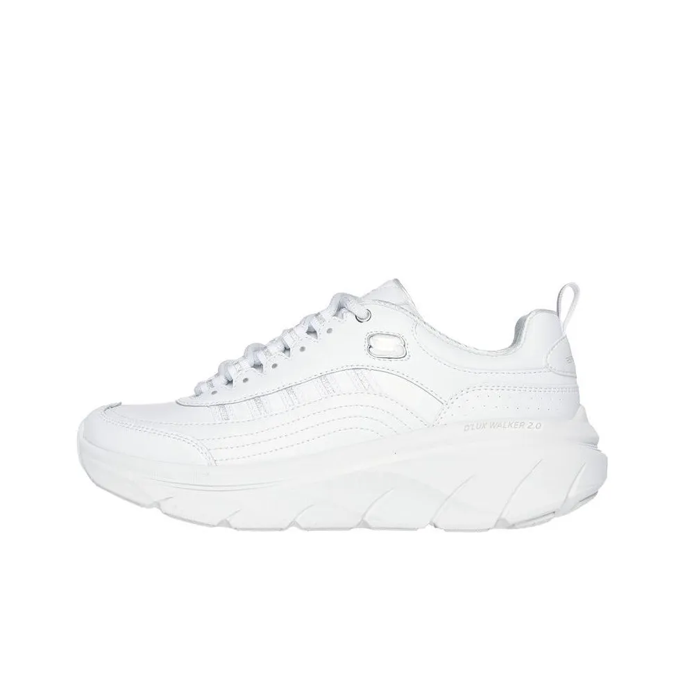 Skechers D'Lux Walker 2.0 Low Top Casual Shoes Women's White