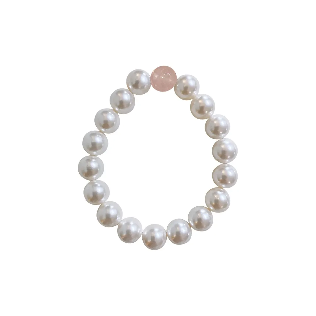 NATURALLYJOJO Искусственная жемчужина Кристалл Розовый Браслеты Женские