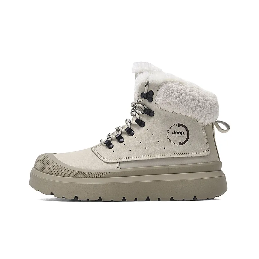 Jeep JEEP Warm Wear Resistant Slip Resistant Height Increasing Short Snow Boots Unisex