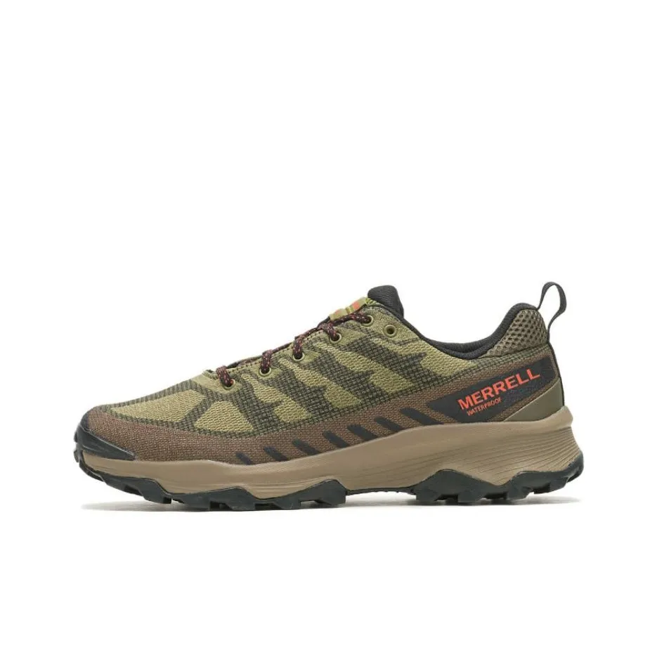 MERRELL Speed Eco Anti Slip Wear Resistant Low Top Hiking Shoes Men's Green