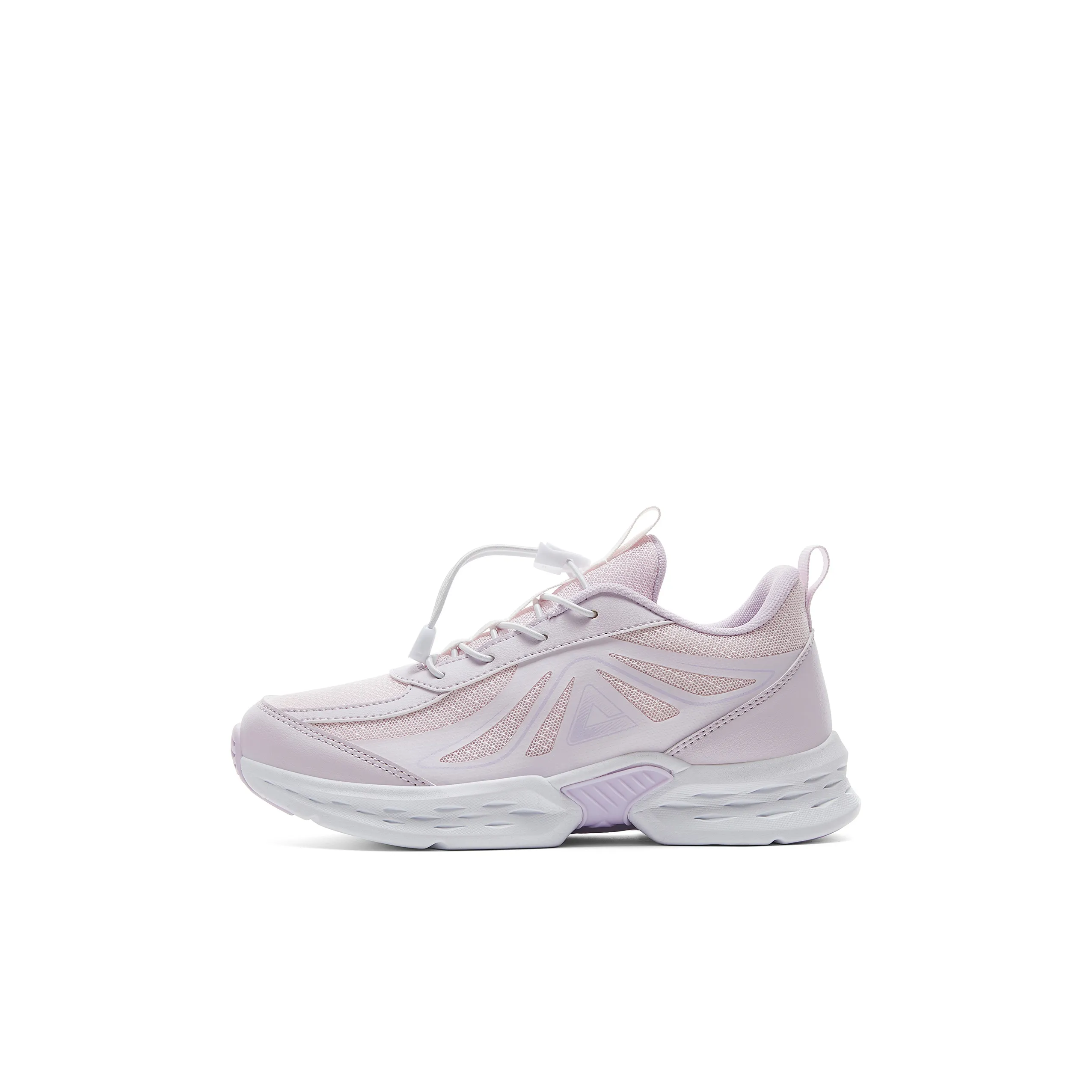 PEAK Slip Resistant, Abrasion Resistant, Lightweight Cushioning Low Top Kids' Running Shoes Light Purple