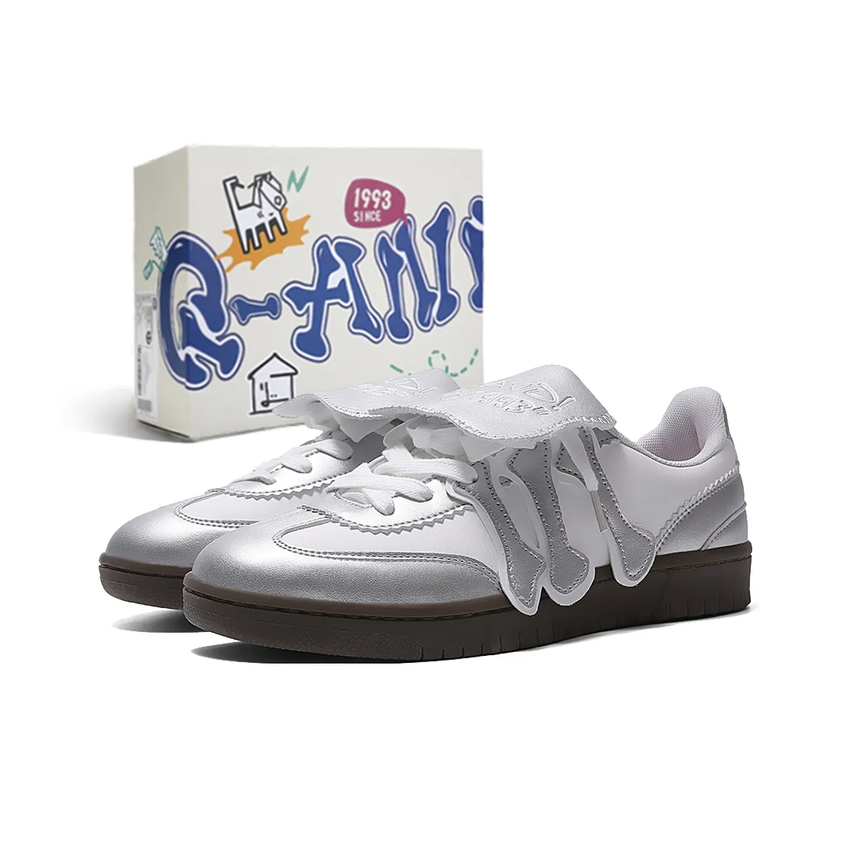 Q AND German Army Trainers Low Top Skateboard Shoes Unisex
