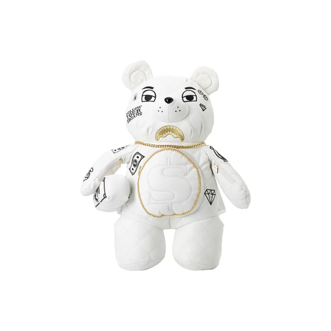 SPRAYGROUND ПУ (полиуретан) Рюкзак Маленький Унисекс Белый