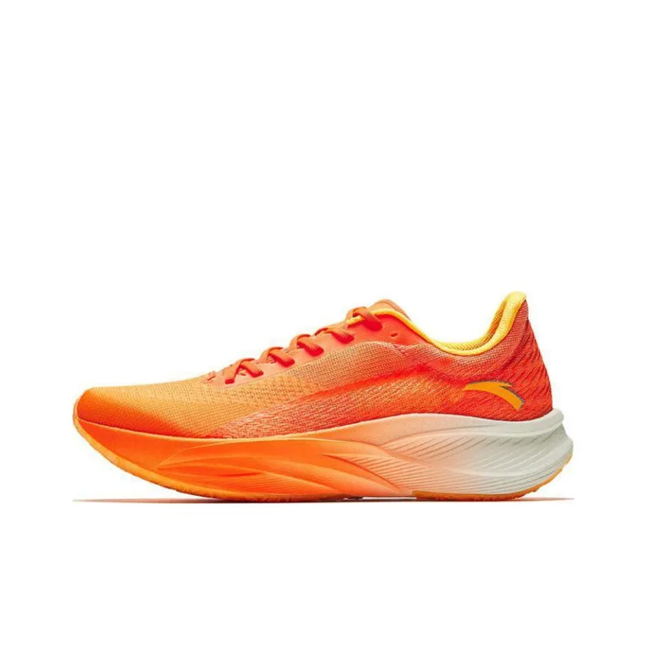 ANTA C202 5th Gen Slip-resistant Abrasion-resistant Low Top Marathon Running Shoes Men's Orange ANTA C202 5th Gen Противоскользящий Устойчивый к истиранию Низкий Топ Марафон Беговые Кроссовки Мужские Оранжевый