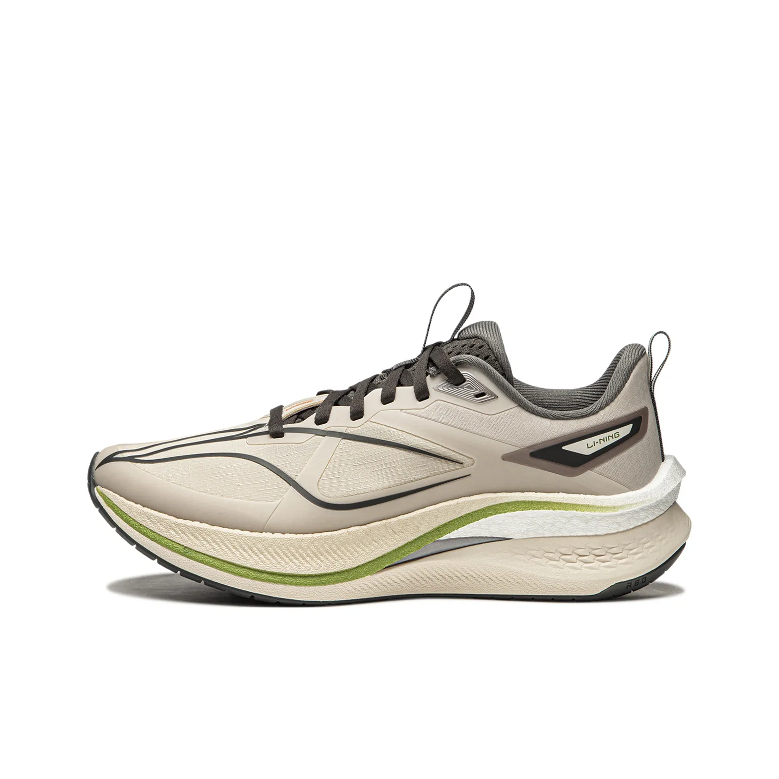 LiNing Red Hare 7 Pro Cushioning Wear-Resistant Low-Top Running Shoes Women's Beige Gray