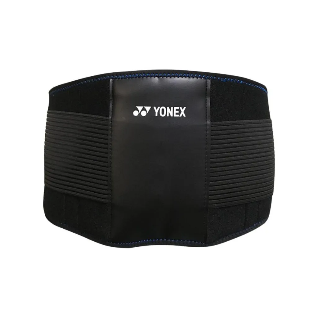 YONEX Back Support Braces Fitness Breathable With Compression Black Elastane Polyester Unisex