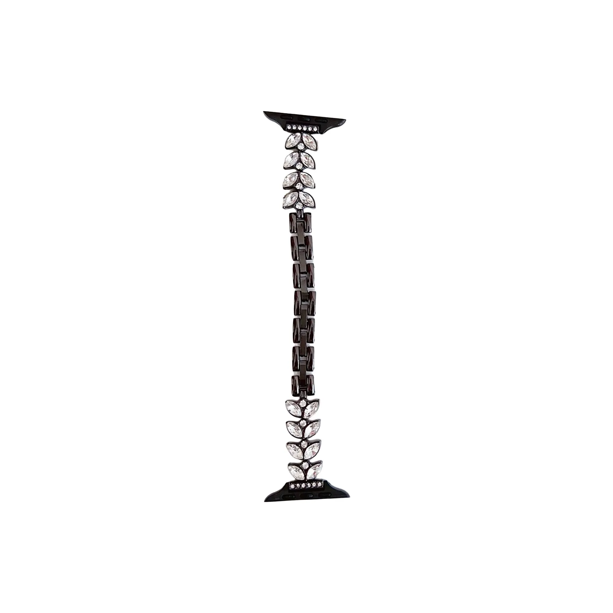 NCFCK Watch Band Apple Compatibility Rhinestone Embellished Mermaid Diamond Chain Material