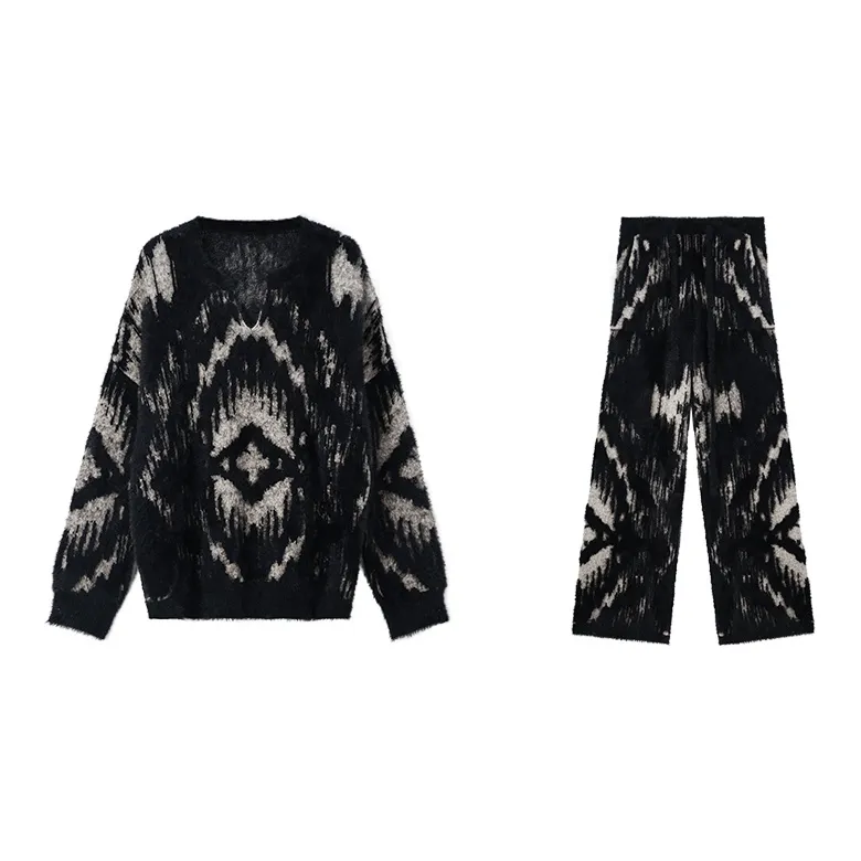 CICADAHOME Border God Pajama Set Men's Black